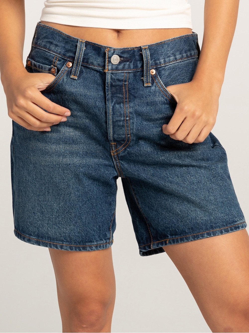 Levi's Dark Blue Denim Jean Shorts